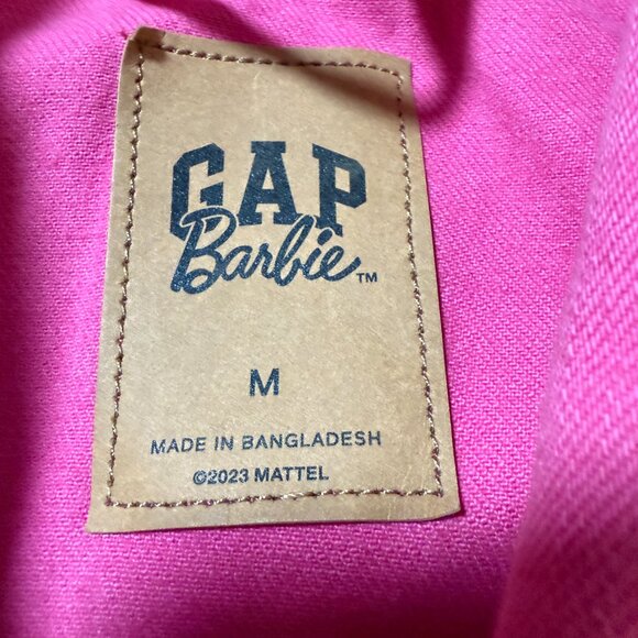 Gap × Barbie™ Adult Puff Sleeve Icon Denim Jacket size Medium NEW WITH TAGS - Picture 7 of 14